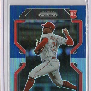 HUNTER GREENE RC 2022 Panini Prizm #88 Carolina Blue Prizm Parallel Baseball Karte - Cincinnati Reds