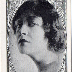 PAULINE FREDERICK 1921 Amerikaanse karamel e123 filmsterren #28 sigaret kaart