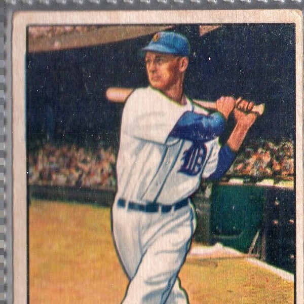 WALTER HOOT EVERS 1951 Bowman #23 Baseball Card - Detroit Tigers