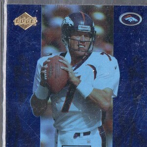 JOHN ELWAY 1998 Collectors Edge T3 Triple Amenaza #6 Football Card - Denver Broncos