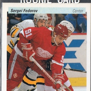 SERGEI FEDOROV RC 1990 Upper Deck #525 Hockey Card - Detroit Red Wings