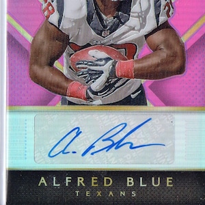 ALFRED BLUE 2014 Panini Select Autograph Football Card #/199 - Houston Texanen