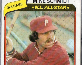 MIKE SCHMIDT 1980 Topps #270 Baseball Card - Philadelphia Phillies