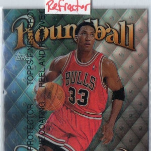 SCOTTIE PIPPEN 1998 Topps Roundball Royalty # 8 Refractor Parallel Basketball Card - Chicago Bulls