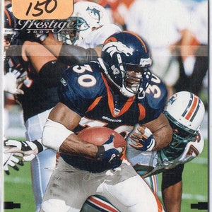 TERRELL DAViS 2002 Playoff Prestige #47 Xtra Points Parallel Football Card #/150 - Denver Broncos
