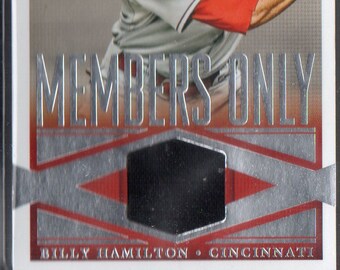 BILLY HAMILTON 2015 Panini Elite Members Only #40 Game Jersey Baseball Card - Cincinnati Reds
