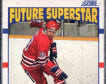 【 HHページ】ラッキー90MＳ ERIC LINDROS RC 1990 Score #440 Hockey Card - Oshawa Generals