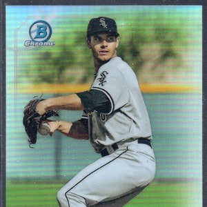DYLAN CEASE 2017 Bowman Chrome Draft Prospects #136 Refractor Parallelle Honkbalkaart - Chicago White Sox
