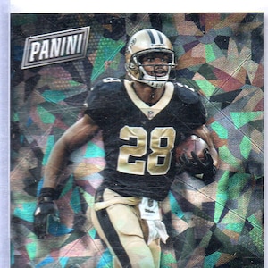 ADRIAN PETERSON 2017 Panini #14 Tarjeta de fútbol paralelo #/25 - New Orleans Saints