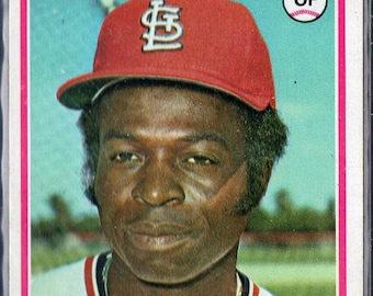 Tarjeta de béisbol Topps n.° 170 de LOU BROCK, 1978 - Cardenales de San Luis