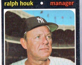 RALPH HOUK MG 1971 Topps #146 Carta da baseball - New York Yankees