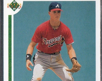 CHIPPER JONES RC 1991 Upper Deck #55 Baseball Card - Atlanta Braves
