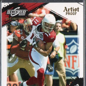 LARRY FITZGERALD 2009 Puntuación #6 Artist Proof Parallel Football Card #/32 - Arizona Cardinals