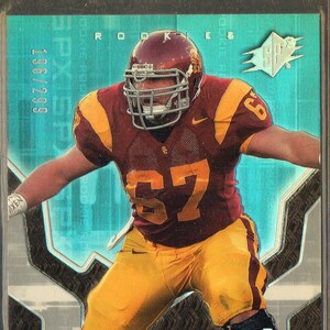 RYAN KALIL RC 2007 SPx #120 Silver Parallel Football Card n.o 299 - Carolina Panthers
