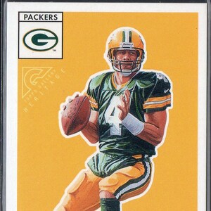 BRETT FAVRE 2000 Topps Gallery Heritage Proof #4 Tarjeta de fútbol - Green Bay Packers