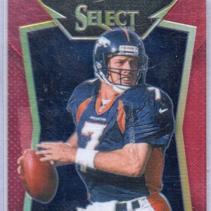 JOHN ELWAY 2014 Select #97 Red Prizm Parallel Football Card #/99 - Denver Broncos