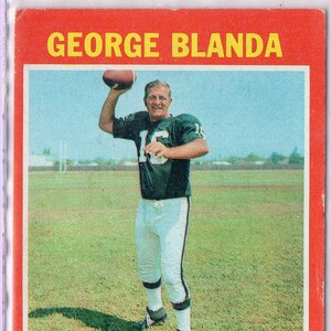 GEORGE BLANDA 1971 Topps #39 Tarjeta de fútbol - Oakland Raiders
