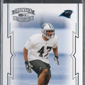 THOMAS DAVIS RC 2005 Donruss Throwback Hilos #154 Tarjeta de Fútbol No/999 - Carolina Panthers