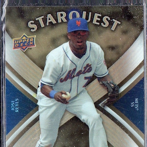 JOSE REYES 2008 Upper Deck Starquest #19 Ultra Rare Parallel Insert Baseball Card - New York Mets