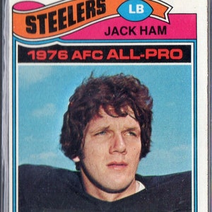 JACK HAM 1977 Topps #140 Tarjeta de fútbol - Pittsburgh Steelers