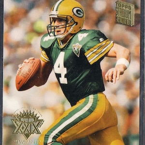 BRETT FAVRE 1994 Topps Stadium Club #536 Super Bowl Parallel Football Card - Green Bay Packers