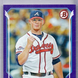 CRAIG KIMBREL 2014 Bowman #27 Paarse Parallelle Baseball Card #8/10 - Atlanta Braves