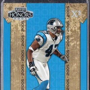 THOMAS DAVIS RC 2005 Playoff Honores #105 Tarjeta de Fútbol Paralelo de plata X n.o/99 - Carolina Panthers