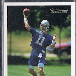 DREW BLEDSOE RC 1993 Topps #130 Gold Parallel Football Card - New England Patriots