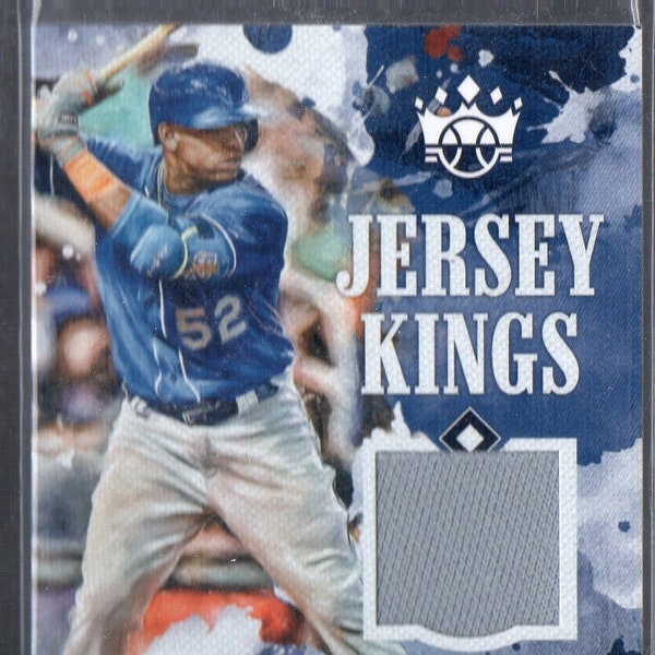 YOENIS CESPEDES 2018 Diamond Kings Game Jersey Baseball Card - New York Mets