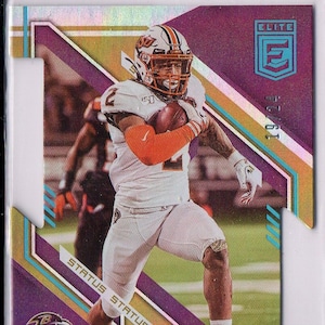 TYLAN WALLACE RC 2021 Panini Elite #135 Estado Troquelado Tarjeta de fútbol paralela #/24 - Baltimore Ravens