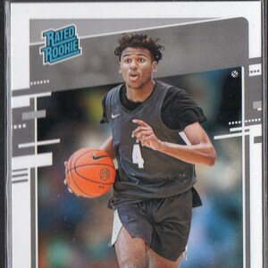 JALEN GREEN RC 2021 Panini Chronicles Donruss #29 Carte de basket-ball parallèle noire - Houston Rockets