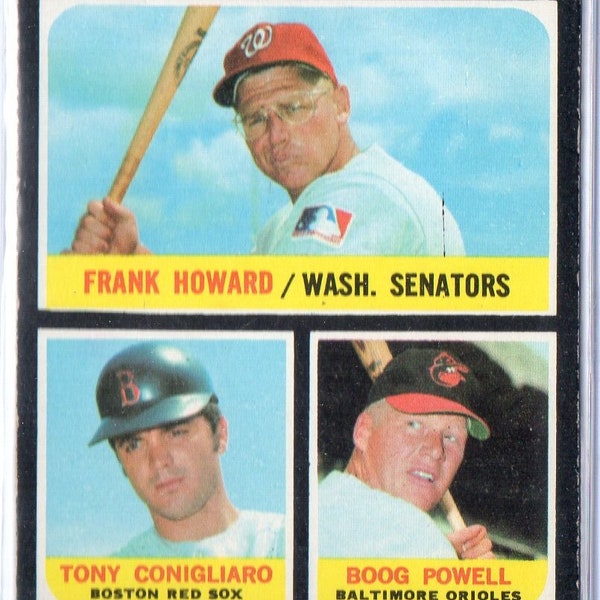 Frank Howard/Tony Conigliaro/Boog Powell LL 1971 Topps #63 Baseball Card