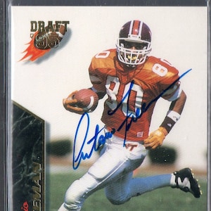 ANTONIO FREEMAN 1995 Signature Rookies #31 Tarjeta de fútbol autografiada #/7750 - Virginia Tech Hokies