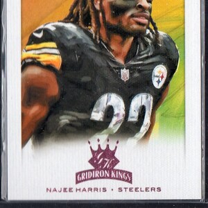 NAJEE HARRIS 2021 Panini Chronicles Gridiron Kings #12 Tarjeta de fútbol paralela rosa - Pittsburgh Steelers