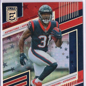 Tarjeta de fútbol Aspirations Parallel de Panini Elite n.° 161 RC 2022 de DAMEON PIERCE, n.° 275, Houston Texans