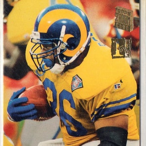 JEROME BETTIS 1994 Topps Stadium Club #570 Primer 1er Día Edición Tarjeta de Fútbol Paralelo - St Louis Rams