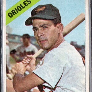 LUIS APARICIO 1966 Topps #90 honkbalkaart - Baltimore Orioles
