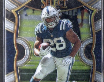 Tarjeta de fútbol americano Jonathan Taylor RC 2020 Panini Select #53 - Indianapolis Colts