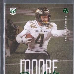 RONDALE MOORE RC 2021 Panini Luminance #153 Tarjeta de fútbol paralela verde #/75 - Arizona Cardinals