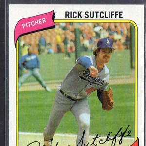 RICK SUTCLIFFE RC 1980 Topps #544 Baseball Card - Los Angeles Dodgers