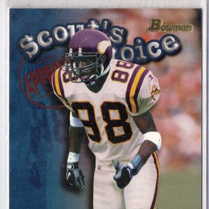 RANDY MOSS 1998 Bowman Scout's Choice #12 Football Card - Minnesota Vikings