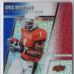 DEZ BRYANT 2016 Panini Prizm Draft Picks #32 Mojo Prizms Parallel Football Card #/25 - Oklahoma State Cowboys