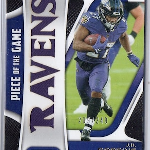 J.K. DOBBINS 2021 Panini Certified Piece of the Game voetbalshirt voetbalkaart #/249 - Baltimore Ravens