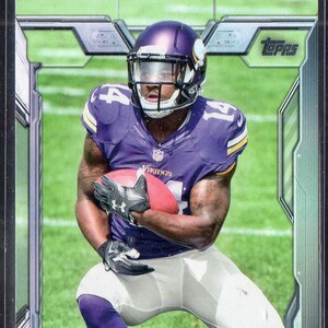 STEFON DIGGS RC 2015 Topps #452 Tarjeta de fútbol - Minnesota Vikings