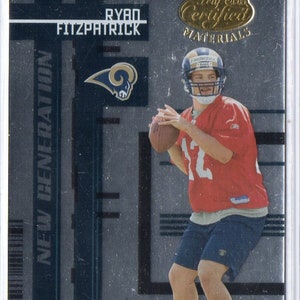 RYAN FITZPATRICK RC 2005 Leaf Certified #195 Football Card #/1000 - St Louis Rams