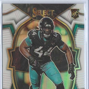 TRAVON WALKER RC 2022 Panini Select #42 White Prizm Parallel Football Card #/35 - Jacksonville Jaguars