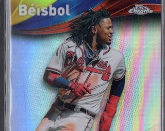 RONALD ACUNA JR 2021 Topps Chrome Beisbol #1 Baseball Card - Atlanta Braves