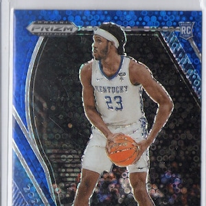 ISAIAH JACKSON RC 2021 Panini Prizm #16 Blue Circle Prizm Parallel Basketball Karte - Indiana Pacers
