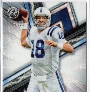 Tarjeta de fútbol de plata paralela Topps Composite #57 de PEYTON MANNING 2024, n.° 125 - Indianapolis Colts