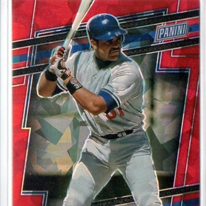 Carte de baseball MIKE PIAZZA 2024 Panini National #52 Red Cracked Ice Parallel Baseball Card #/149 - Dodgers de Los Angeles